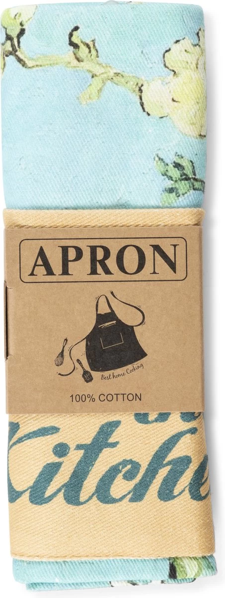 Memoriez Keukenschort Van Gogh Bloesem 100% Katoen - Afbeelding 2