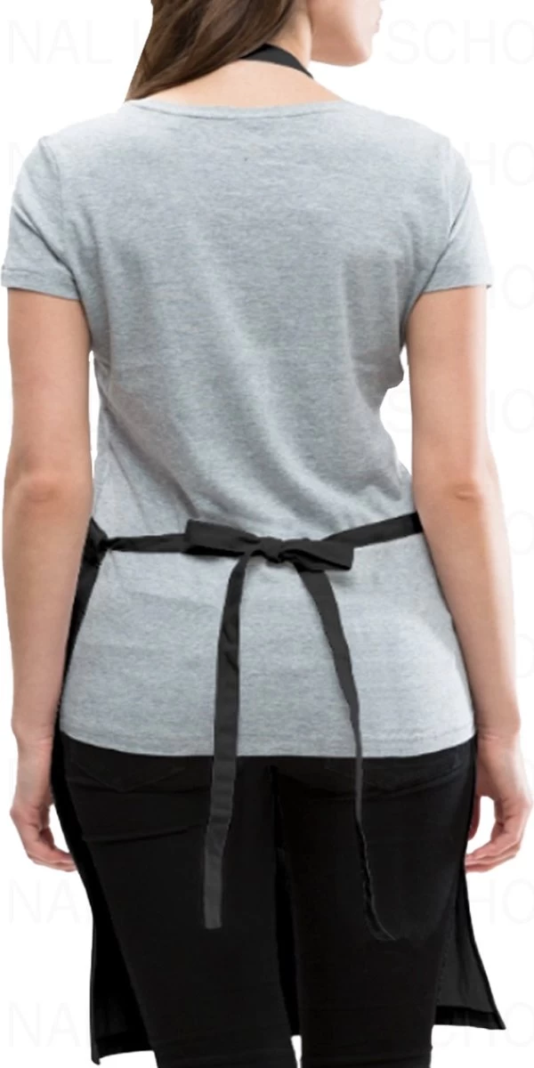 IK DOE OOK MAAR WAT Unisex Schort - Zwart - One Size (volwassenen) - Keuken Schort - Barbeque BBQ Schort - Bedieningsschort - Grappige Teksten - Original Kwoots- Voor Zowel Mannen Als Vrouwen - Verstelbaar - Wasbaar - Cadeau - Apron - Afbeelding 4