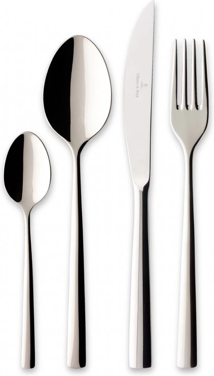 Villeroy & Boch Piemont Bestekset - 24 Delig - 18/10 Edelstaal - Afbeelding 9