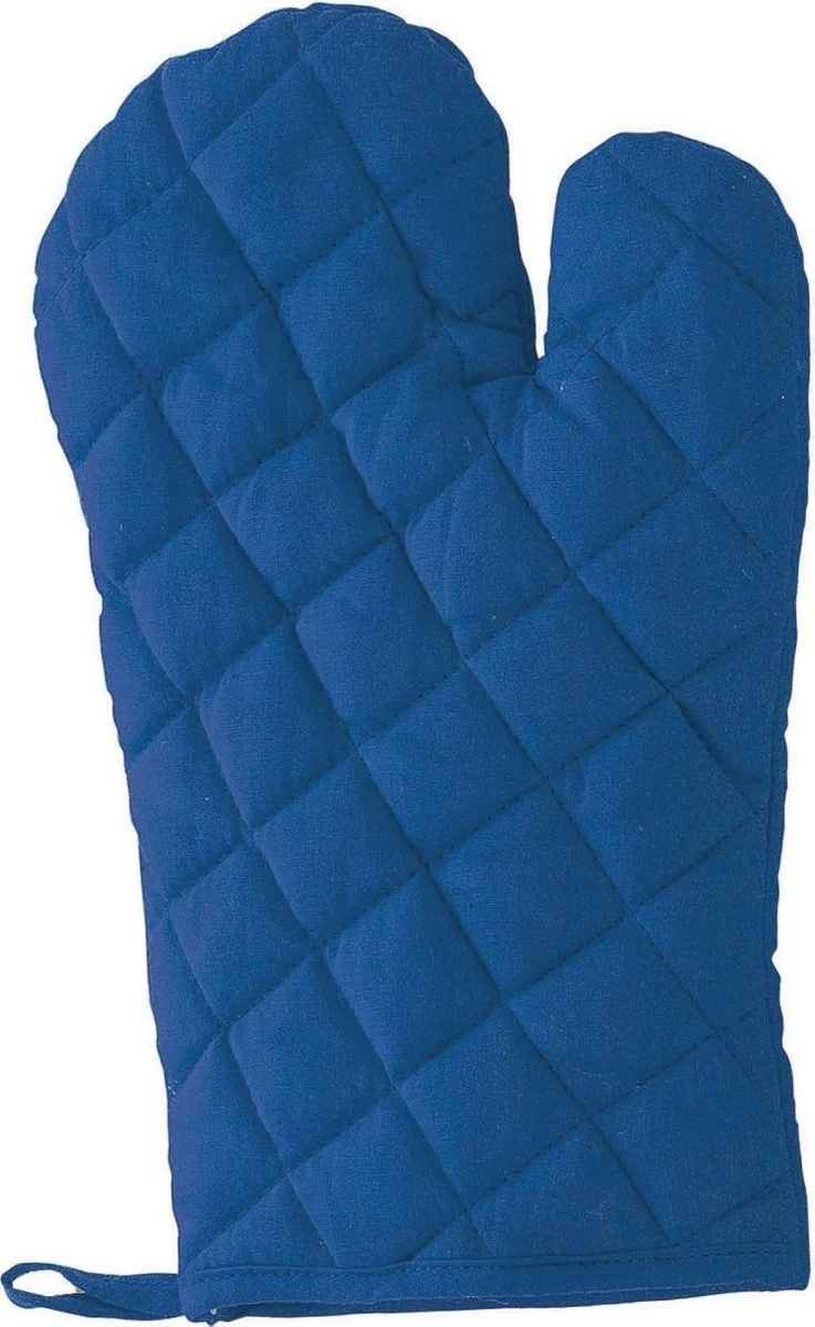 Blauwe Ovenwant/ovenhandschoen Keukentextiel - Keukenhandschoen - Keukentextiel - Afbeelding 4