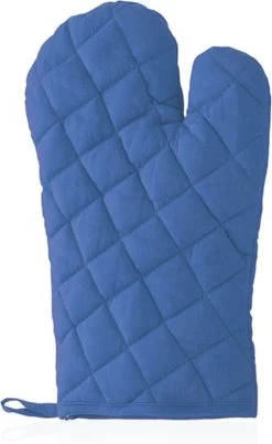 Blauwe Ovenwant/ovenhandschoen Keukentextiel - Keukenhandschoen - Keukentextiel