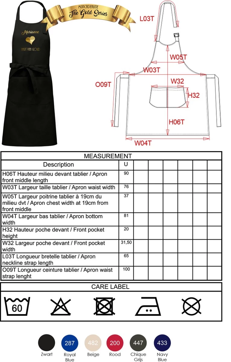 KARIBAN Naam Cadeau - Masterchef - Unisex Keukenschort/barbecueschort - Zwart - Cadeau Voor Hem En Haar - Afbeelding 3