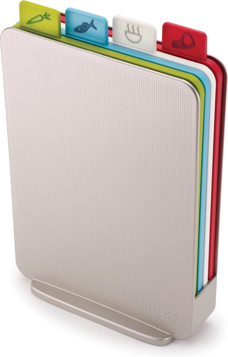 Joseph Joseph JosephJoseph - Index - Mini - Snijplank In Houder - Set Van 5 Stuks - Zilver - Afbeelding 8