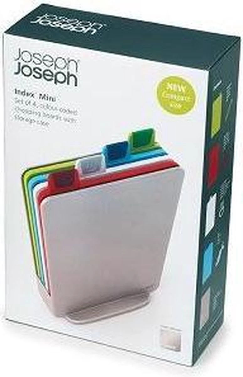 Joseph Joseph JosephJoseph - Index - Mini - Snijplank In Houder - Set Van 5 Stuks - Zilver - Afbeelding 2