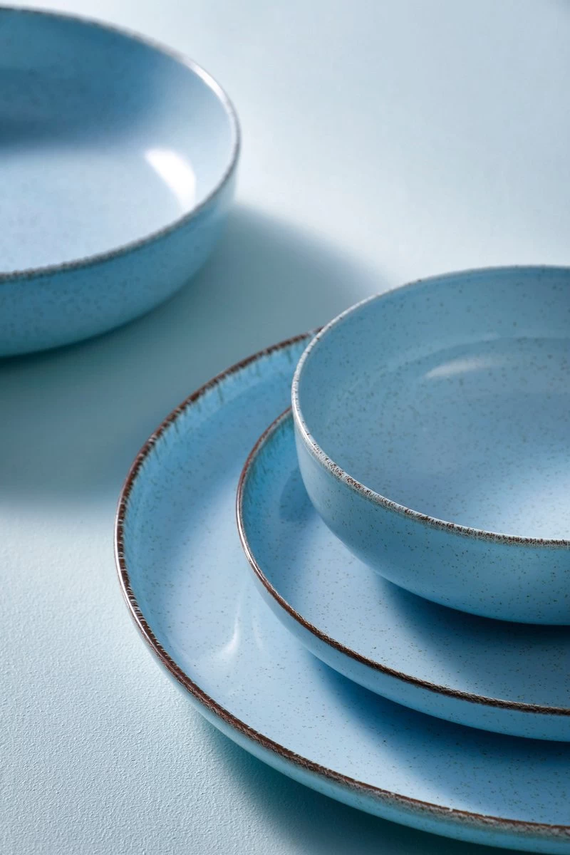 Palmer Bord Diep Antigo 19 Cm Lichtblauw Porselein 2 Stuk(s) - Afbeelding 3