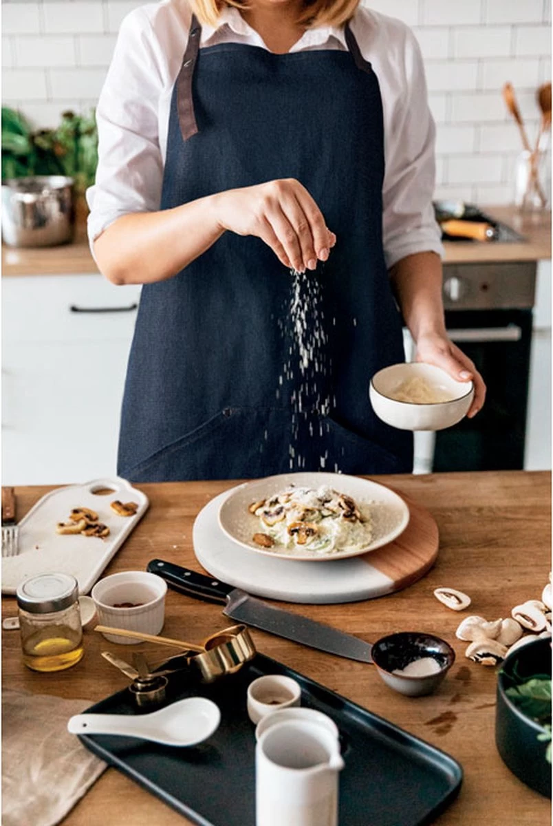 Keukenschort - Dames En Heren - Schorten - Denim Schort - Afbeelding 3