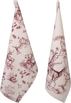 Clayre & Eef Theedoek Set Van 2