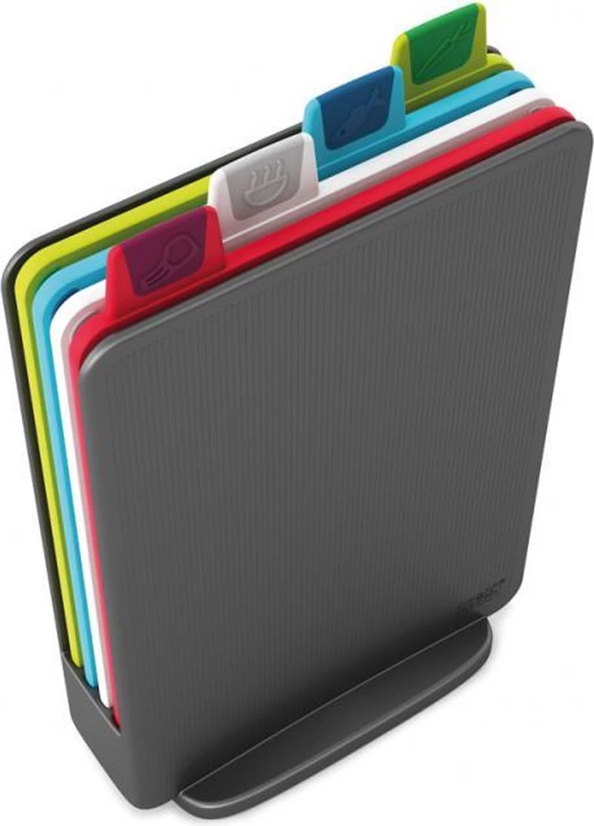 Joseph Joseph JosephJoseph - Index - Mini - Snijplank In Houder - Set Van 5 Stuks - Zilver - Afbeelding 10