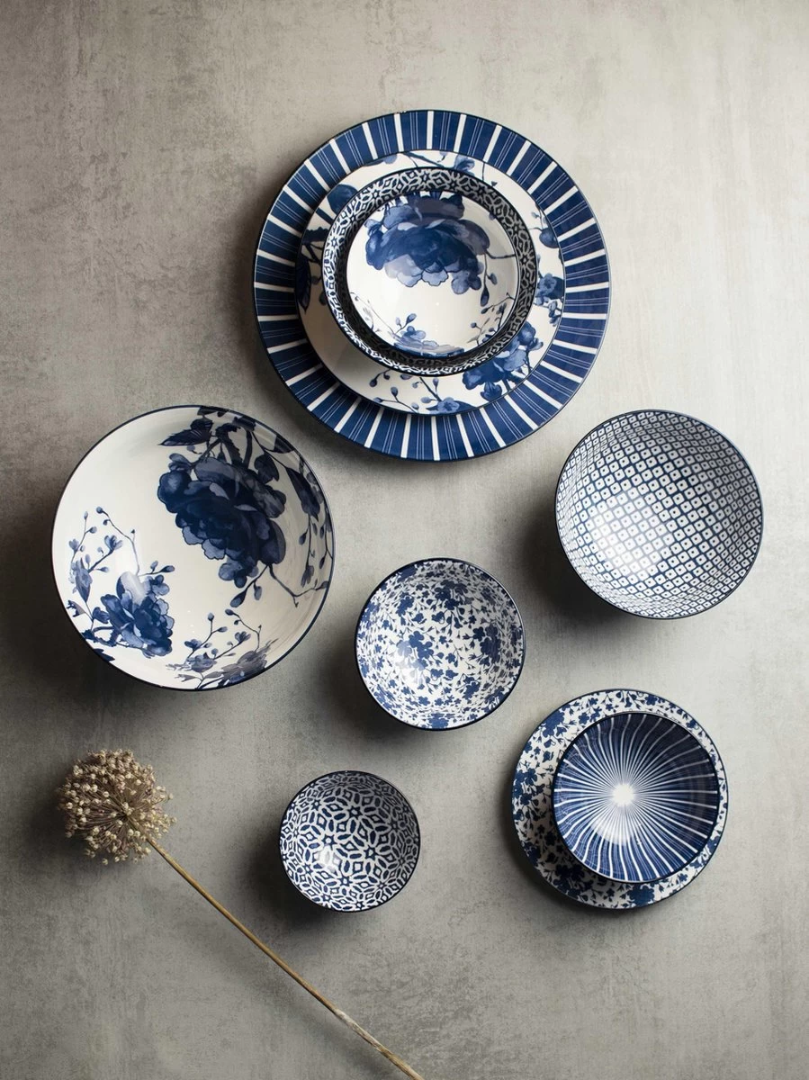 Gusta Out Of The Blue - Mok - 180ml - Peony - Set 4 Stuks - Afbeelding 2