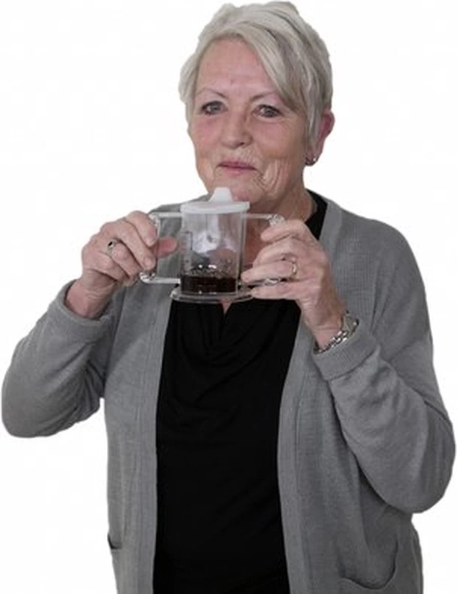 HandyCup Met Deksel - Transparant Met Maatvoering - Afbeelding 3