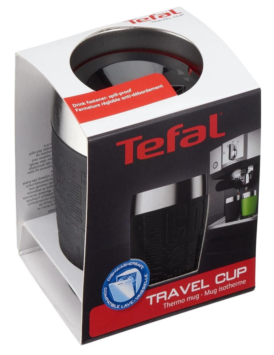 Tefal Travel Mug Thermobeker - 200 Ml - RVS/Zwart - Afbeelding 8
