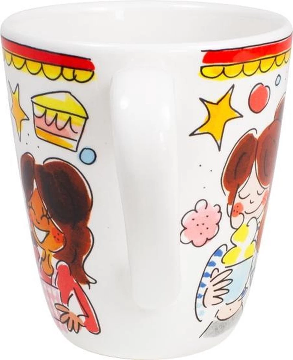 Blond Amsterdam Even Bijkletsen Mok 350 Ml - Rode Rand - Afbeelding 4