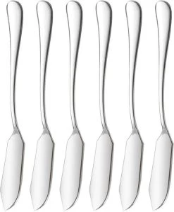 House Of Husk Botermesjes Set - Zilver - RVS - Botermes - Smeermessen - Tapas Mesjes - 6 Stuks