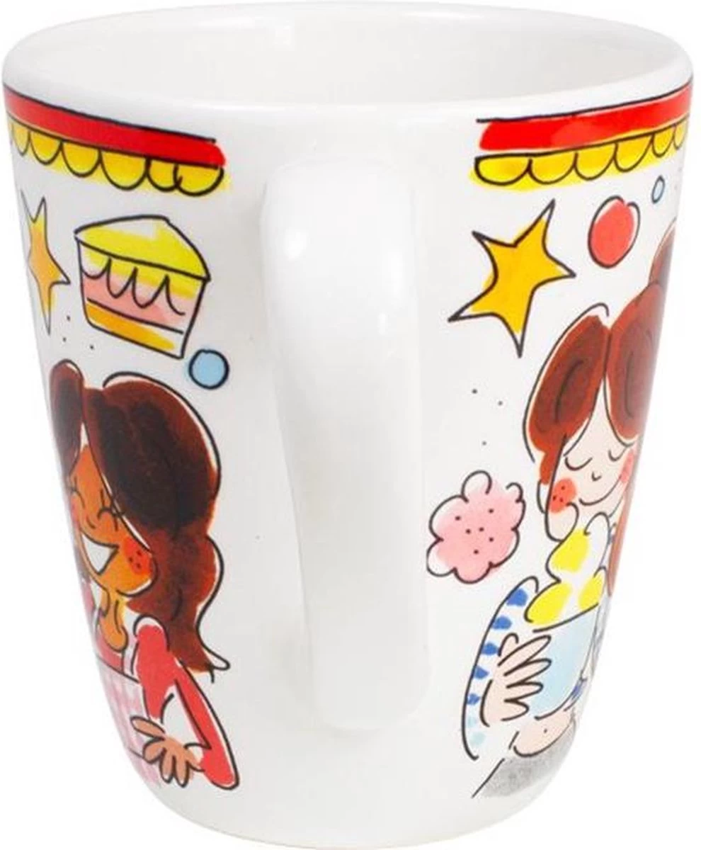 Blond Amsterdam Even Bijkletsen Mok 350 Ml - Rode Rand - Afbeelding 5